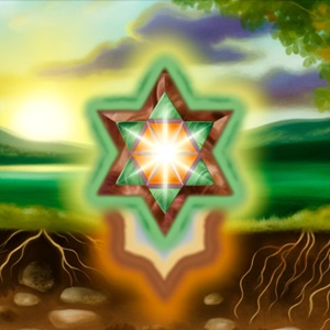 earth star chakra illustration